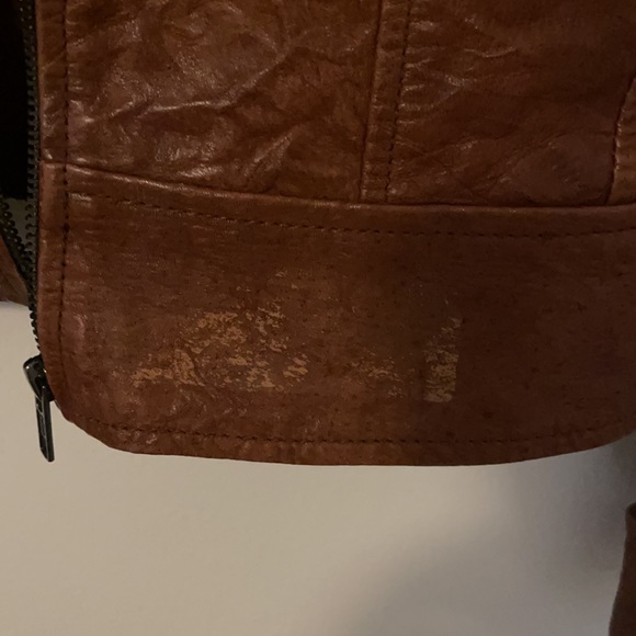 Ben Sherman Genuine Brown Leather Jacket - Picture 3 of 7